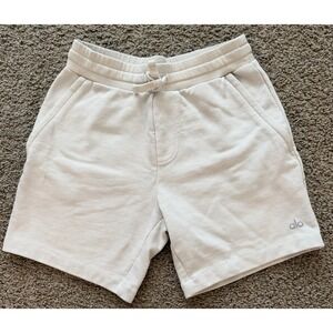 Alo Men's Shorts Yoga Gym Active Drawstring Confort Tan Size Small